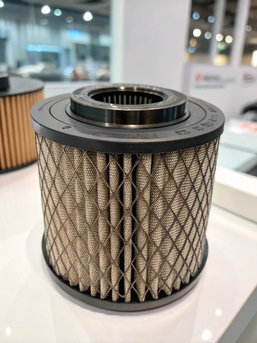 A close-up of a clean air filter, emphasizing the importance of indoor air quality for health and well-being.